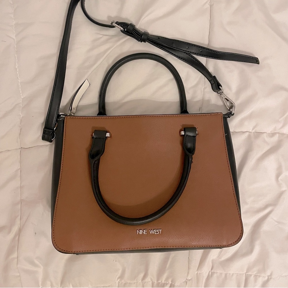 Nine West Basic Neutral Tones Crossbody Purse - image 1